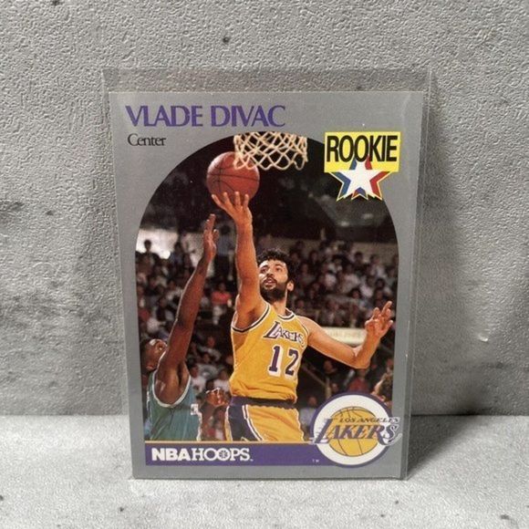 Vlade Divac Shawn Kemp‎ Rookie Card 1990-91 NBA Hoops #154 #179 RC Lot Of 2 - Picture 3 of 4